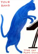 David Shrigley (b.1968) Your Cat Plays Synth offset lithograph 18 x 13cm.