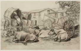 Roger Fry (1866-1934) Two plates from Scenes of the French Countryside, 1928 lithographs (2) 13 x