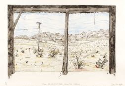 Chris Orr (b.1943) From the Deadwood Shed - Joshua Tree California 8/25, signed, dated, titled,