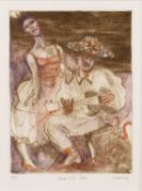 Mick Rooney (b.1944) The Saxophonist; and Spanish Duo artist's proof, each signed and titled in