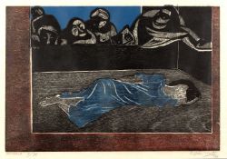 Francisco Amighetti (1907-1988) Insomnio, 1984 7/30, signed, dated, titled, and numbered in