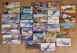 A collection of model aeroplanes