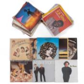 A collection of approximately sixty five records