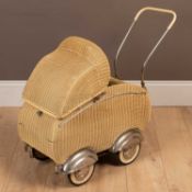 An antique American doll's pram