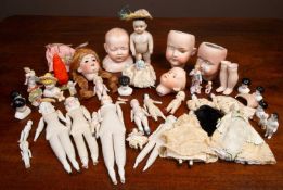 A collection of sixteen dolls