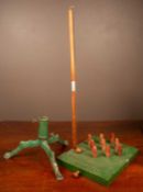A Reno Series bar skittles set and a Christmas tree stand