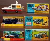 Three Corgi die-cast vehicles