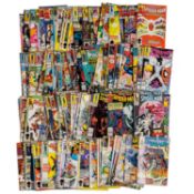 A collection of 128 Marvel comics