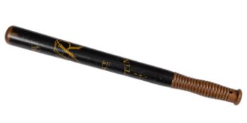 A Willian IV hand painted Policeman's truncheon