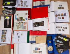 A large collection of mid to late 20th century Great British stamps