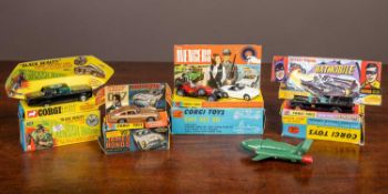 Four themed Corgi toys vehicles