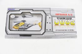 A remote control helicopter with a Gyroscope System.