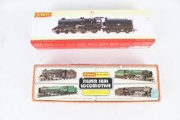Two Hornby OO gauge steam locomotives and tenders.