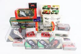 An assortment of diecast vehicles.