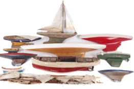 A collection of pond yachts.