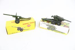Two Dinky Meccano field guns. Comprising a Cannon de 155 no 802 and a 5.