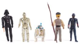 A collection of five Star Wars figures.