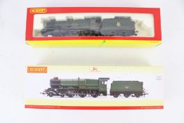 Two Hornby OO gauge steam locomotives and tenders.