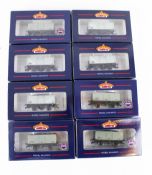 Eight Bachmann OO gauge mineral wagons.