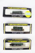 Three Graham Farrish N gauge steam tank engines.