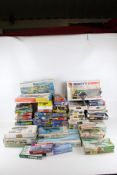 A collection of Italeri Revell and Airfix model kits. Comprising model soldiers, tanks and kits.