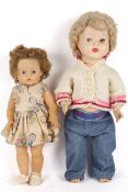 Two vintage dolls.