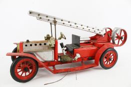 A vintage Mamod live steam fire engine.