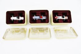 A collection of Hobby Horse Indianapolis 500 winner diecast model racing cars.