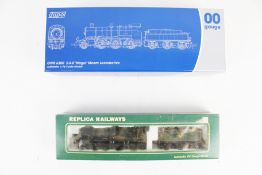 Two OO gauge locomotives and tenders.