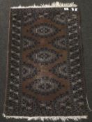 A contemporary rug.