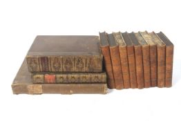 Eleven 19th century books.