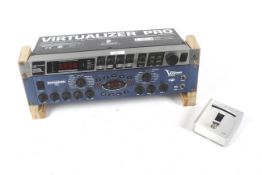 Three pieces of assorted electronic musical equipment.