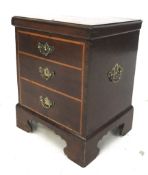 A mahogany cabinet with false drawers. Possibly a converted bottle cooler.
