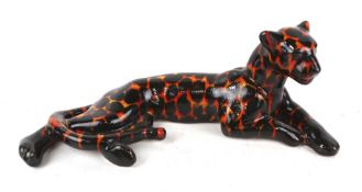 An Anita Harris signed figure of a leopard.