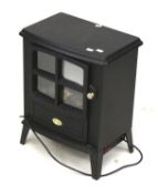 A Dimplex coal effect electric fire.