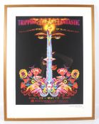 A signed limited edition Alan Aldridge 'Tripping the art fantastic' print. No 12/100, 71cm x 52.