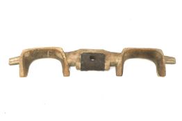 A vintage wooden double ox yoke.