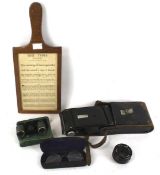 An assortment of optical items.