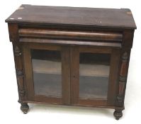 A vintage mahogany veneered sideboard.
