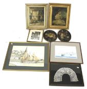 An assortment of pictures and prints.