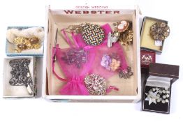 An assortment of costume jewellery.