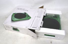 A Lenco turntable with USB direct encoding.