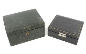 Two vintage jewellery boxes.