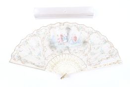 A 19th century folding fan.