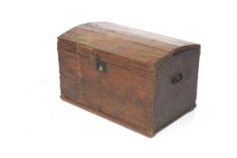 A 19th century ship's semi-dome top pine chest.