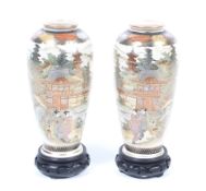 A pair of 19th century Japanese Satsuma vases.