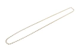 A late Victorian gold rope-twist necklace.