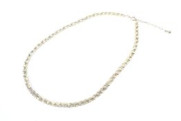 A vintage gold fancy link necklace.