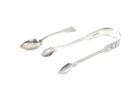 A Channel Islands old English pattern tea spoon circa 1831-1846, inscribed 'MALRSG',