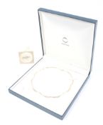 Ola Gorie, an 18ct gold and diamond necklace.